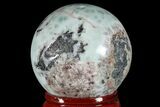 Polished Larimar Sphere - Dominican Republic #168137-1